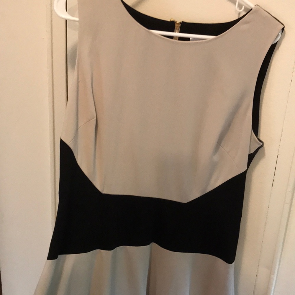Calvin Klein Color Block Dress, A-line, size 12